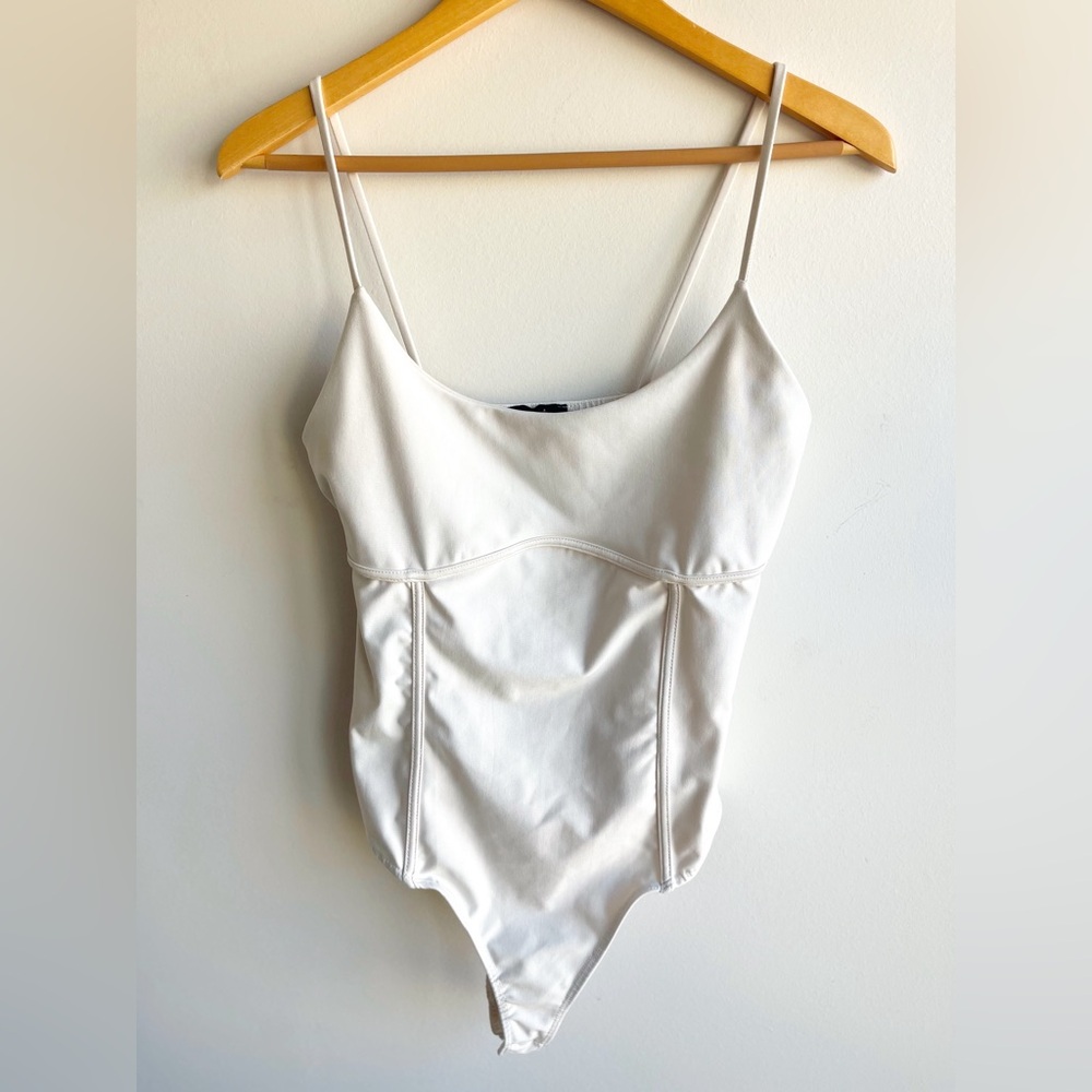 Saints Cream Seam Detail Bodysuit